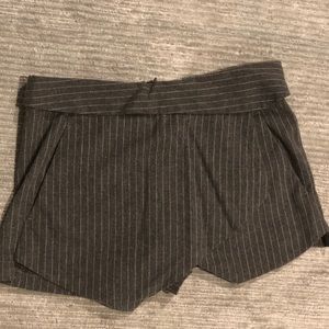 Zara Pinstriped Shorts/Skirt